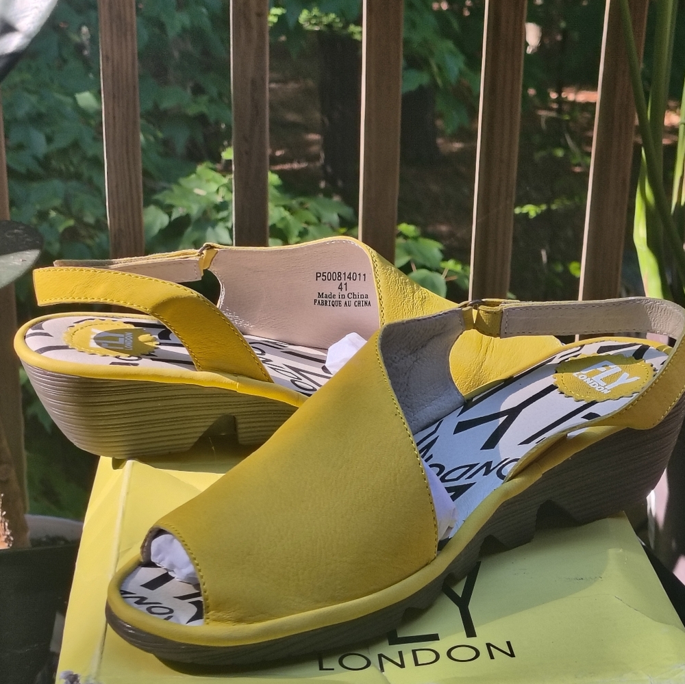 Fly London Women's Yellow Sandals